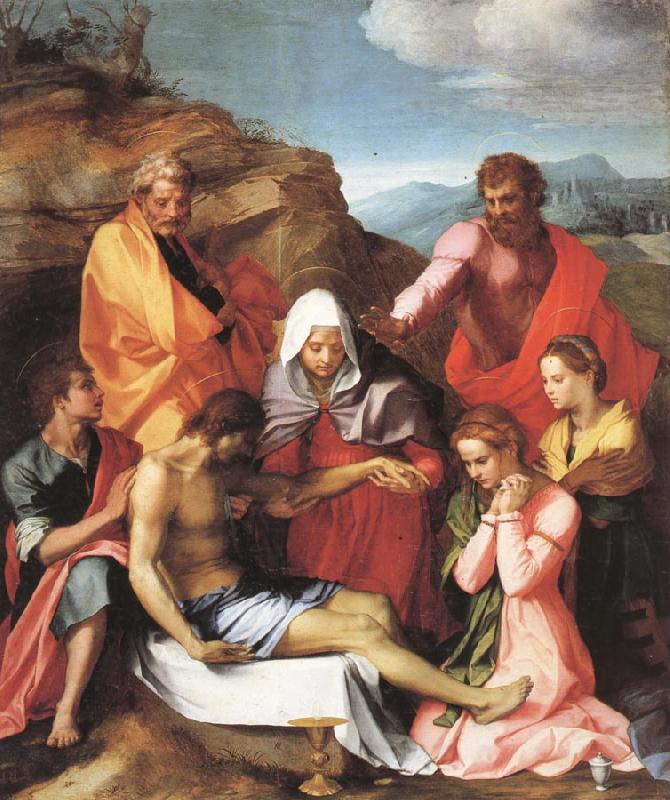 Andrea del Sarto Pieta with Saints oil painting image